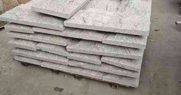 成都芝麻白蘑菇石，自然面