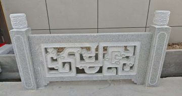 成都芝麻白河道栏杆 桥栏杆