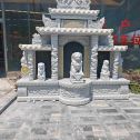 成都芝麻白中国黑石材套墓 花岗岩墓碑