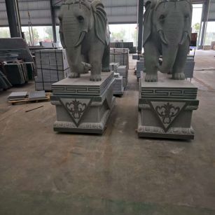 成都芝麻灰花岗岩对象 芝麻白芝麻灰大象