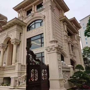 成都黄金麻别墅外墙异形定制