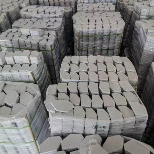 成都芝麻白石材冰裂纹，碎拼。