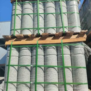 成都挡车柱芝麻白 挡车石