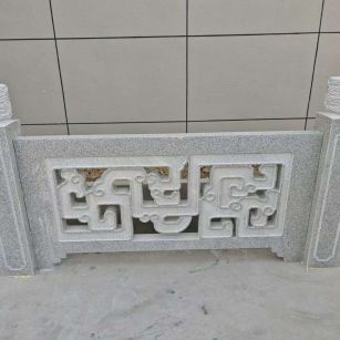 成都芝麻白河道栏杆 桥栏杆