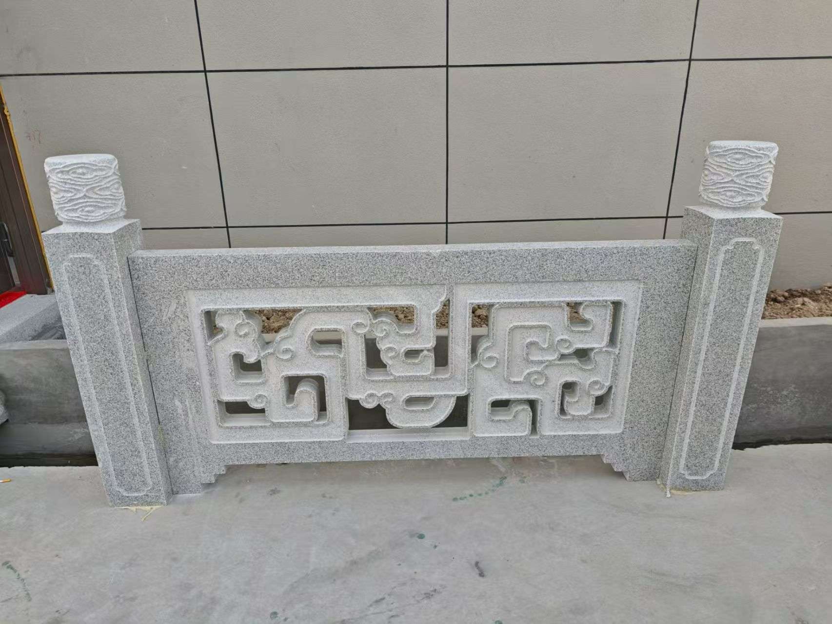成都芝麻白河道栏杆 桥栏杆